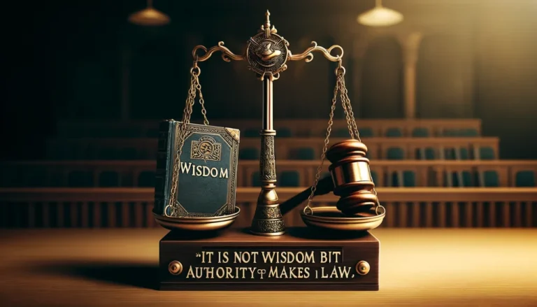 It is Not Wisdom but Authority that Makes a Law: Exploring the Dynamics